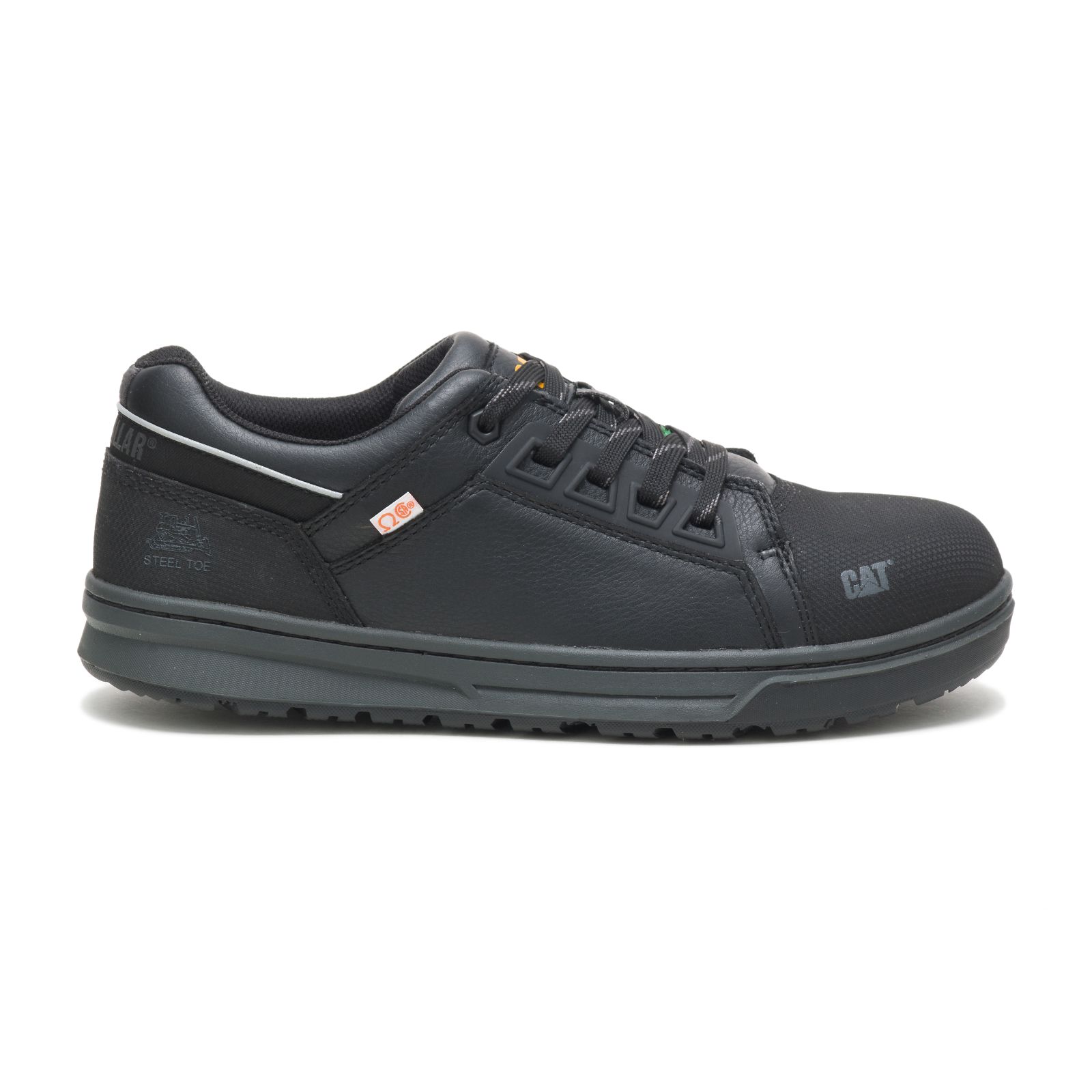 Caterpillar Concave Lo Steel Toe Csa - Mens Work Shoes - Black - NZ (783IRJSCF)